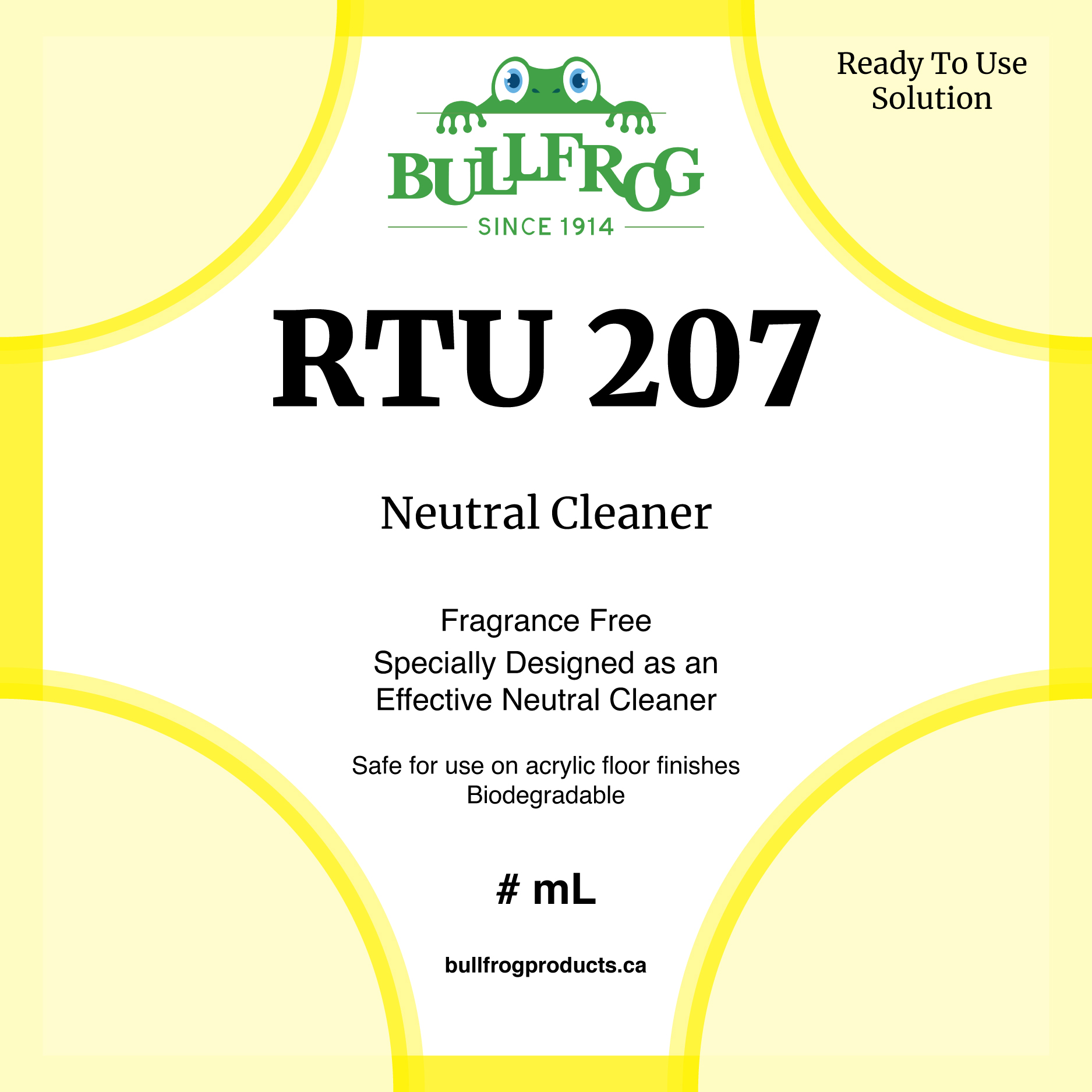 RTU 207 front label image